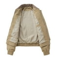 thumbnail image 5 of Tiweut Outdoor Jackets for Men Lightweight Sports Wear Stylish Zipper Versatile Everyday Wear Clothing Khaki,M, 5 of 8