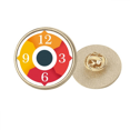 thumbnail image 1 of Broche de oro metálico circular Unbranded Distribuidor medio digital, 1 of 3