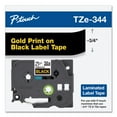 thumbnail image 4 of Brother Genuine P-touch TZE-344 Tape, 3/4" (0.7") Wide Standard Laminated Label Maker Tape, Gold on Black, 0.7 in. x 26.2 ft. (18mm x 8M), TZE344, 4 of 6