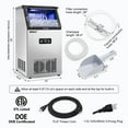 TITTLA Ice Maker Machine, Commercial Ice Machine,88Lbs/Day,Freestanding