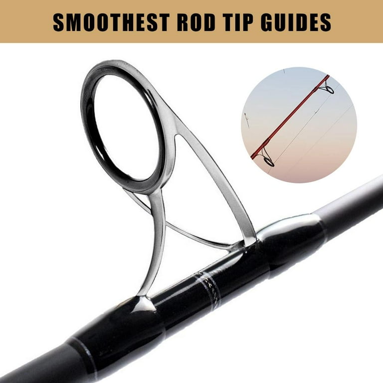 Steel Fly Fishing Rod Guide Tip Repair Set DIY Eye Rings Different