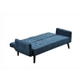 thumbnail image 3 of Sofá cama para dormir de 72 pulgadas - respaldo plegable convertible a cama completa con soporte de taza y mesa desplegable - sofá de ropa de ahorro de espacio para espacios pequeños, 3 of 5