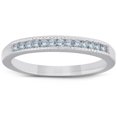 thumbnail image 1 of Bague Sertie en Rail avec Diamants 1/4 Ct en Or Blanc 14 K, 1 of 2