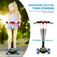 thumbnail image 4 of 3 Wheel Scooter for Kids, Foldable Scooter with Light Up Wheels, Sturdy Deck Design, Height Adjustable, 4 of 6