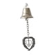 thumbnail image 1 of Adorno de campana navideña, decoración para el hogar, metal, único, adorno colgante para árbol de Navidad Campana de corazón, 1 of 9