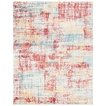 SAFAVIEH Skyler Mandy Distressed Area Rug, Burgundy/Gold, 9' x 12'