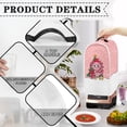 thumbnail image 4 of HELLHERO Oil Proof Protective Case with There is only one dust cover Hand Strap 15.94"H x 9.45"L x 7.28"W, Pink Axolotl Christmas, 4 of 6