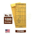 thumbnail image 3 of 1000 Cashier Depot EZ400 Cashier's Deposit Envelope, #10 Brown Kraft Envelope, 4 1/8" x 9 1/2", Heavy 24 LB, 1000/Box, 3 of 6