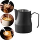 thumbnail image 5 of Jarra para espumar leche, accesorios para máquina de café expreso de acero inoxidable, espumador de leche 500ml Negro, 5 of 7