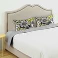 thumbnail image 3 of Yayeee Pillowcase Standard Size Set of 2 Satin Wrinkle Resistant Pillow Case, Beige Flower Pattern, 3 of 8