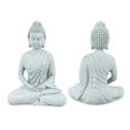 thumbnail image 3 of Decoración de Buda pequeño Artesanía exquisita Adornos de Buda de piedra arenisca verde para pecera Buda tranquilo, 3 of 10