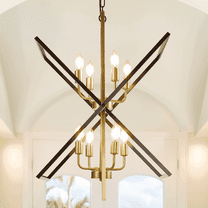 LovingAHome 8-Light Lantern Pendant Light Fixtures Candle Stick Chandelier for Kitchen Dining Room