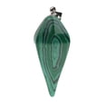 thumbnail image 2 of Yinanstore Natural Gemstones Hexagonal Pointed Pendant Malachite, 2 of 8