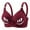 Wine, variant on Plus Size Push Up Bra for Women Wireless Bra No Underwire Seamless Bras Soft Full Coverage T-Shirt Bra