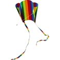 thumbnail image 1 of fashionhome Cerf-Volant Arc-en-Ciel en Polyester Ripstop Jouet Volant Extérieur pour Enfant Adulte, Rayé, 1 of 9