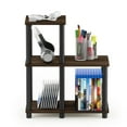 thumbnail image 6 of Furinno 18.9"W x 9.4"D x 19.5"H 3-Shelf Decorative Shelves, Columbia Walnut and Black, 6 of 6