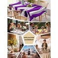 thumbnail image 6 of Purple White Moire Tablecloth Rectangle Table Cloth 60x120, Waterproof Outdoor Table Cloth Covers Decorative Table Protector, Modern Abstract Art Washable Table Cover for Kitchen Dinning Party, 6 of 8