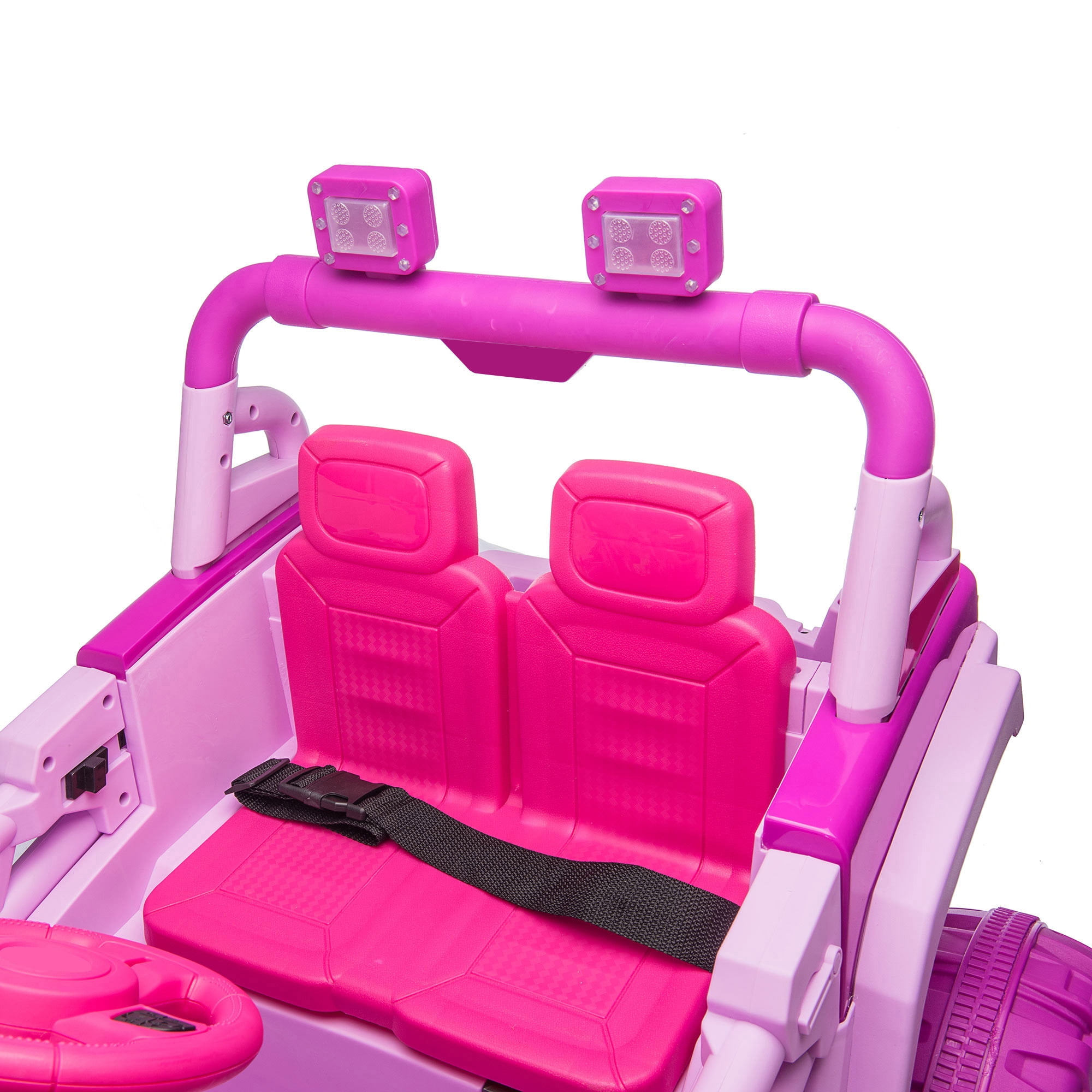 Kepooman 12V Kids Ride on Electric Cars, Realistic Off-Road UTV, Two Seater Truck for Children