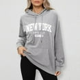 thumbnail image 4 of XINXIAOO Womens Hoodie Long Sleeve Hoodie Pullovers for Women Cozy Sweatshirts for Women Grey Sweatshirts for Women Winter Tops Comfy Clothes, 4 of 5