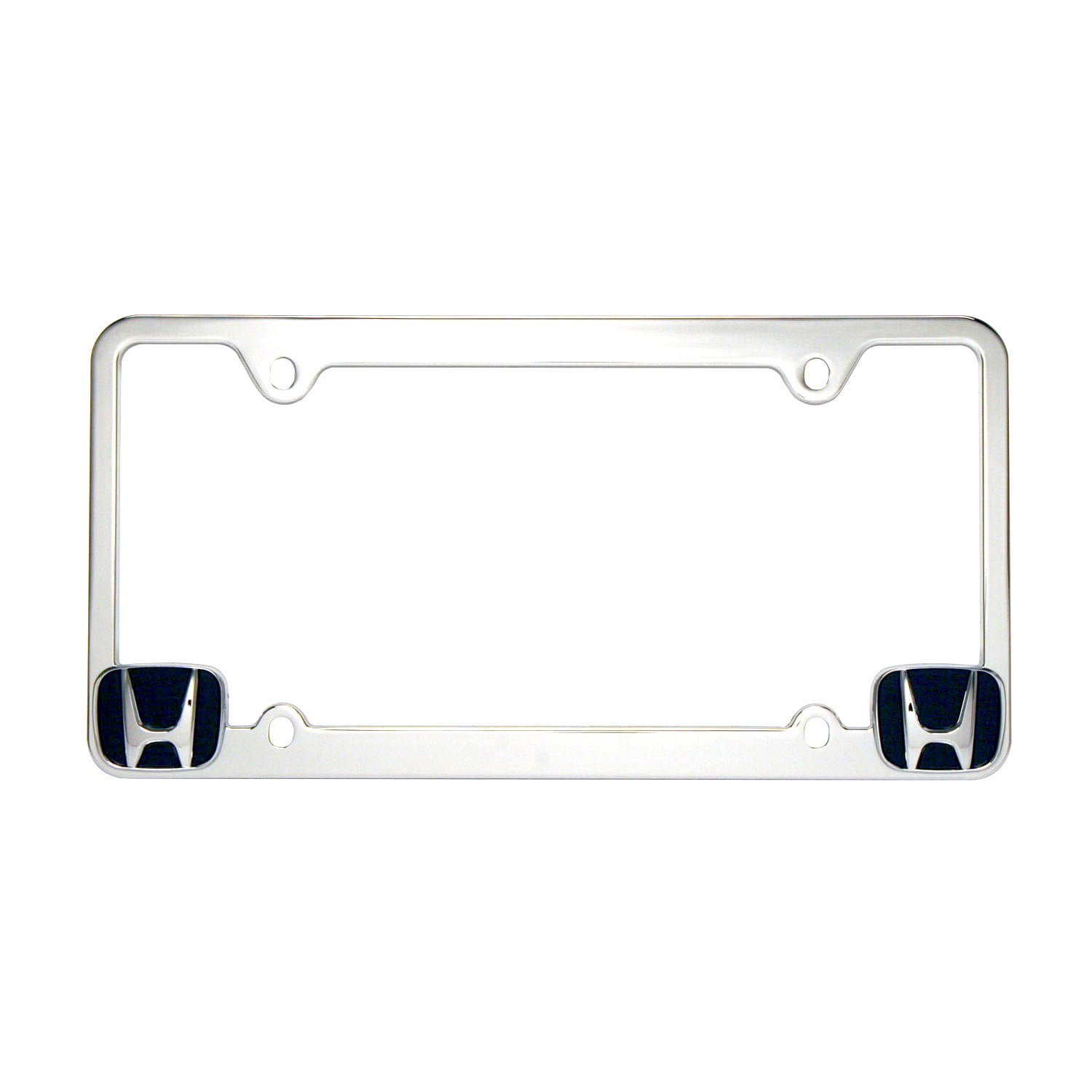 Chrome License Plate Frame, Decorative Rust Resistant License Plate Frame Honda