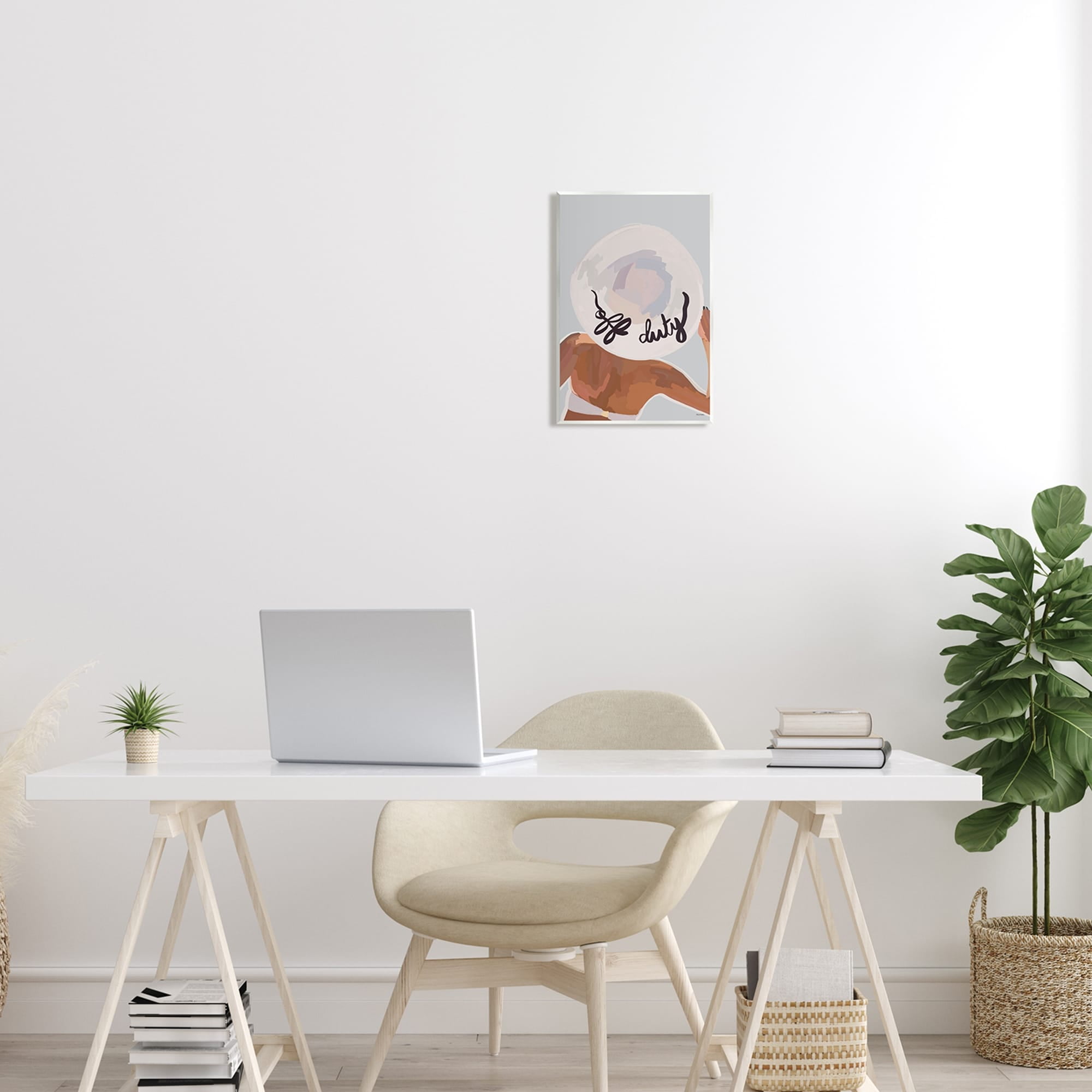 Stupell Industries Off Duty Relaxing Summer Vacation Beach Woman Graphic Art Unframed Art Print Wall Art, Design by Amelia Noyes