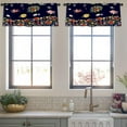 thumbnail image 4 of LALILO Kitchen Curtain Valance Bright Floral Border With Rod Pocket Window Curtain 52"x 18" Set of 2, 4 of 7