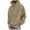 Khaki, variant on Mens Oversized Hoodie Baggy Pullover Hoodie Plain Casual Hooded Sweatshirts Long Sleeve Sweater Plus Size Fall Winter Drawstring Hoody with Front Pocket Outdoor Hooded Top Sportswear