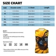 thumbnail image 6 of Haiem Men's Butterfly On Sunflower Print Tank Tops Summer Sleeveless Cut Off Workout T-Shirts Fitness Vest Athletic Undershirts-Large, 6 of 8