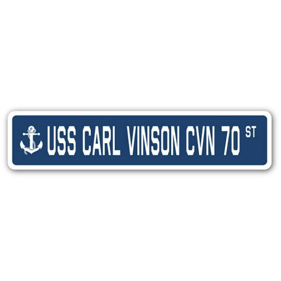USS CARL VINSON CVN 70 Street Sign us navy ship veteran sailor gift