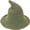 green, variant on Wiywef Wool Knitted Witch Hat Foldable Brim Pointed Wizard Cap