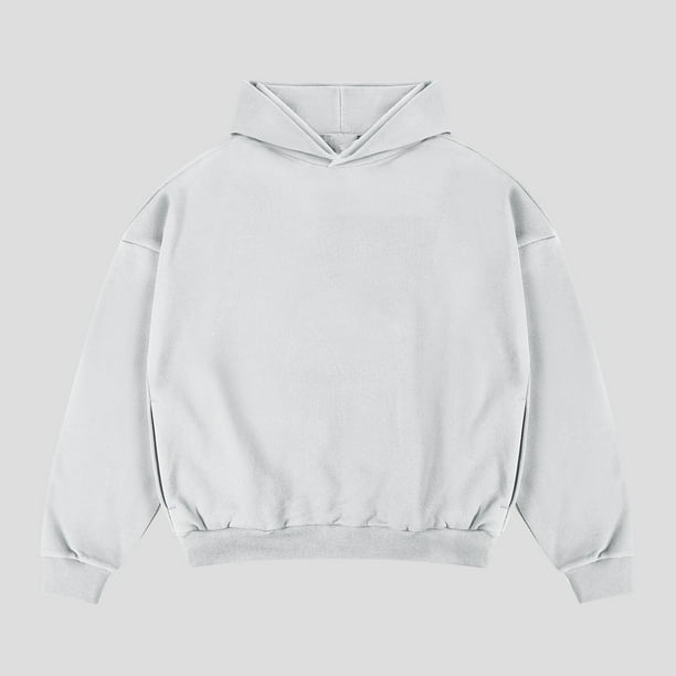 pstuiky camisa de manga larga para hombre, Sudadera con capucha y hombros caídos de manga larga para hombre camisetas de hombre l