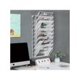 thumbnail image 1 of Office Wall Organizer Metal Chicken Wire Hanging File Holder Paper Mail Literature Rack, 10 Pockets, Black, 1 of 4