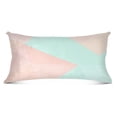 thumbnail image 4 of Pastel Geometric Triangles 20x40" Plush Pillow Case, Zippered Bed Pillow Cover for All Seasons Use, 4 of 9