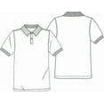 thumbnail image 3 of Classroom School Uniforms Adult Short Sleeve Interlock Polo CR891, 3 of 3