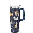 thumbnail image 2 of Insulated Dog Lover Tumbler for Women - 40oz Leakproof Travel Mug with Handle & Straw - Cute Puppy Gift Coffee Cup, 2 of 7