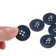 thumbnail image 4 of Botones de Coser de Resina Uxcell Redondos Planos de 4 Agujeros para Hacer Tarjetas y Scrapbooking 10 Piezas Azul Marino 25mm, 4 of 5