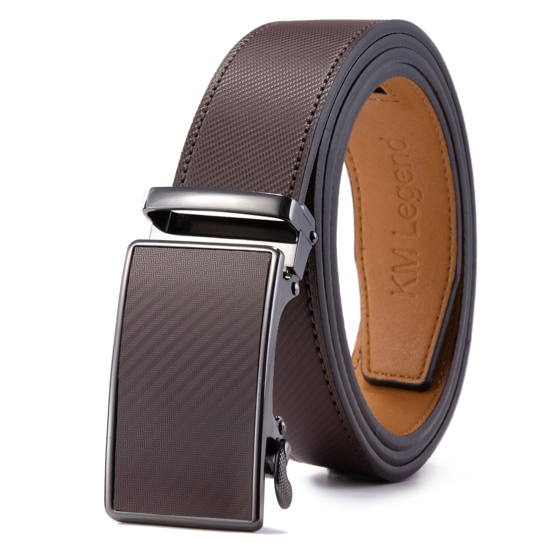 Reversible Belt for Men, CHAOREN Leather Jeans Belt 1 3/8 Black & Brown,  Adjustable Trim to Fit