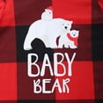 thumbnail image 5 of SYNPOS Christmas Family Matching Pajamas Set Plaid Bear Hooded Tops Pants Sleepwear, 5 of 15