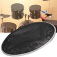 thumbnail image 2 of Parche de malla de nailon de 10 pulgadas para tambor, piel silenciosa para piezas de instrumentos de percusión de batería, color negro, 2 of 10