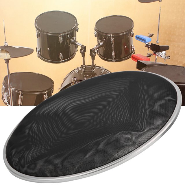 Peau de Tambour Double Couche, Tête de Tambour en Maille de Nylon de 10 Pouces Réponse Rapide