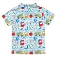 thumbnail image 2 of IBTOM CASTLE Back to School Shirts for Boys First Day of School T-shirt Toddler Kids Short Sleeve Print Summer Casual Tops Clothes 4-5 Years Light Blue - Pencil, 2 of 8