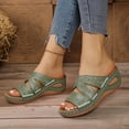 thumbnail image 5 of Jsaierl Women's Embroidered Wedge Slide Sandals, Open Toe Orthopedic Sandals with Arch Support, Comfortable Non-Slip Casual Summer Shoes for Outdoor Walking & Daily Wear, 5 of 8