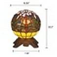 thumbnail image 3 of CHLOE Lighting DEMOISELLE Mosaic 1 Light Dark Bronze Accent Lamp 8" Wide, 3 of 4