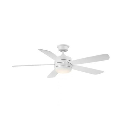 

Hampton Bay Averly 52 LED Matte White Ceiling Fan w/Color Changing Technology