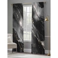 thumbnail image 4 of Blake Gray Marble Semi Sheer Window Curtains 96 Inches Long, Modern Abstract Art Marble Crack Rod Pocket Voile Silky Chiffon Curtain Light Filtering Drapes for Living Room, Kitchen, 52"x96", 2 Panels, 4 of 9