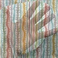 thumbnail image 3 of Striped Tulle Curtains with Rod Pocket, Vertical Abstract Featured Swirl Lines Curved Sketchy Bands and Dots Display, Sheer Drape for Wedding Party 2 Panels, 7 Sizes, Multicolor, by Ambesonne, 3 of 3