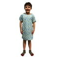 thumbnail image 2 of Karen Neuburger Pediatric Light Blue Iv Gown with Snap Sleeves and Tie Back - Flame Resistant (X-Small) 3 Pack, 2 of 3