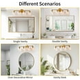 thumbnail image 3 of KAWOTI 4-Light Bathroom Light Fixtures, Antique Brass Vanity Wall Lamps over Mirror Bedroom Living Room Hallway, 3 of 8