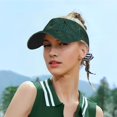 thumbnail image 6 of ZNDUO Sun Visor Hat,Sports Sun Visor Hats Polyester Twill Ball Adjustable Sun Caps for Men Women-Green Vintage Leaves Pattern, 6 of 8