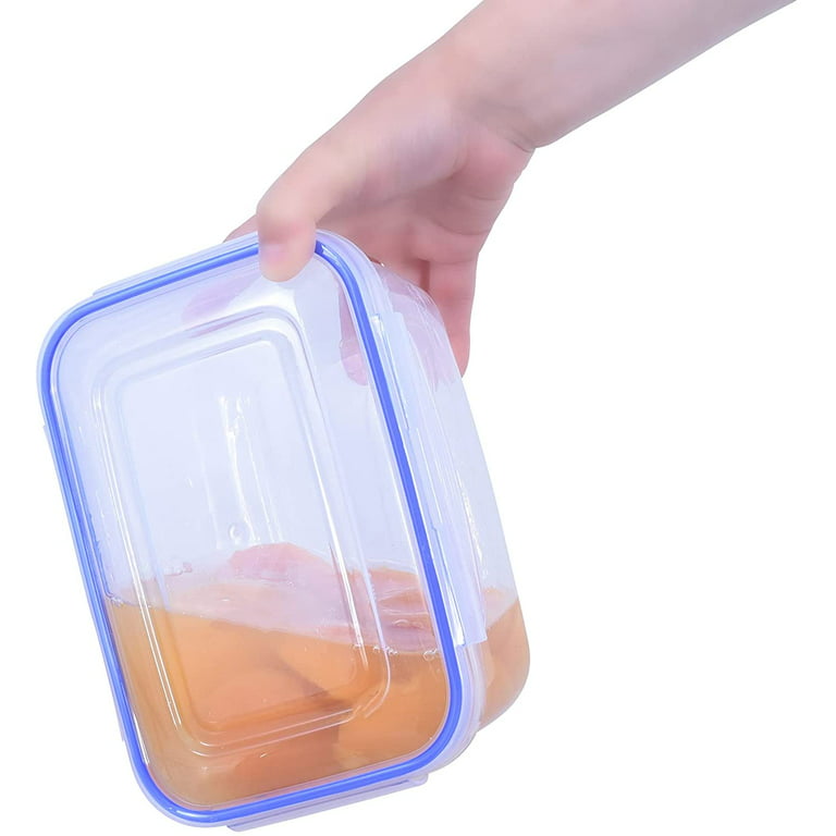 Superio Food Storage Containers, Airtight Leak-Proof Meal Prep Square  Containers, Set of 4 Multiple sizes.